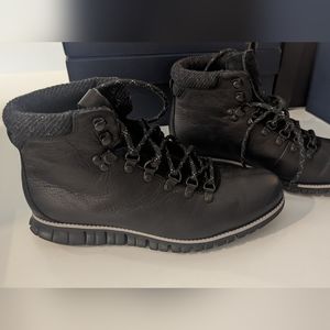 Cole Haan Zero Grand Black Water Resistant Boots Men's SZ 8.5 W